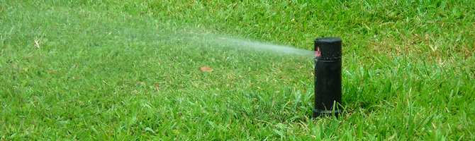 Sprinkler installed on Outer Banks home